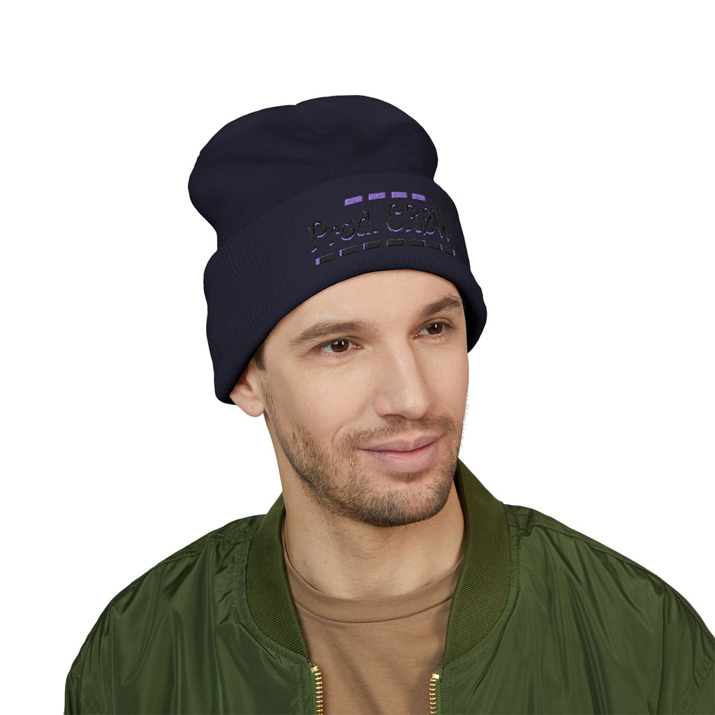 XLVII Embroidered CRØW Beanie — (1ST CRØW EDITIØN)