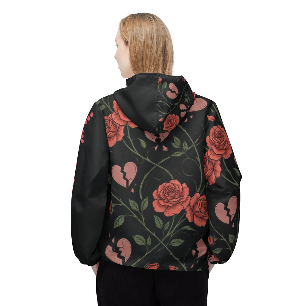 XLVII (Rose Heart) Windbreaker – Gothic Hooded Windbreaker 1ST EDITIØN