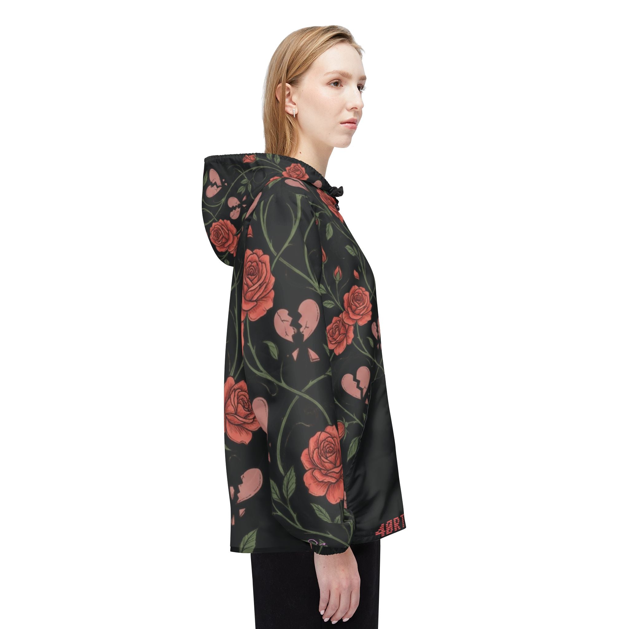 XLVII (Rose Heart) Windbreaker – Gothic Hooded Windbreaker 1ST EDITIØN
