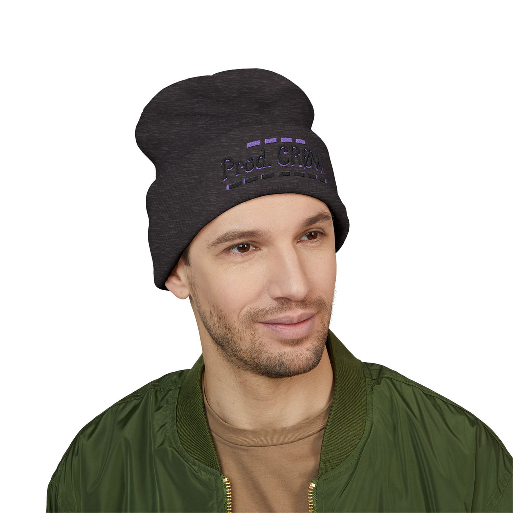 XLVII Embroidered CRØW Beanie — (1ST CRØW EDITIØN)