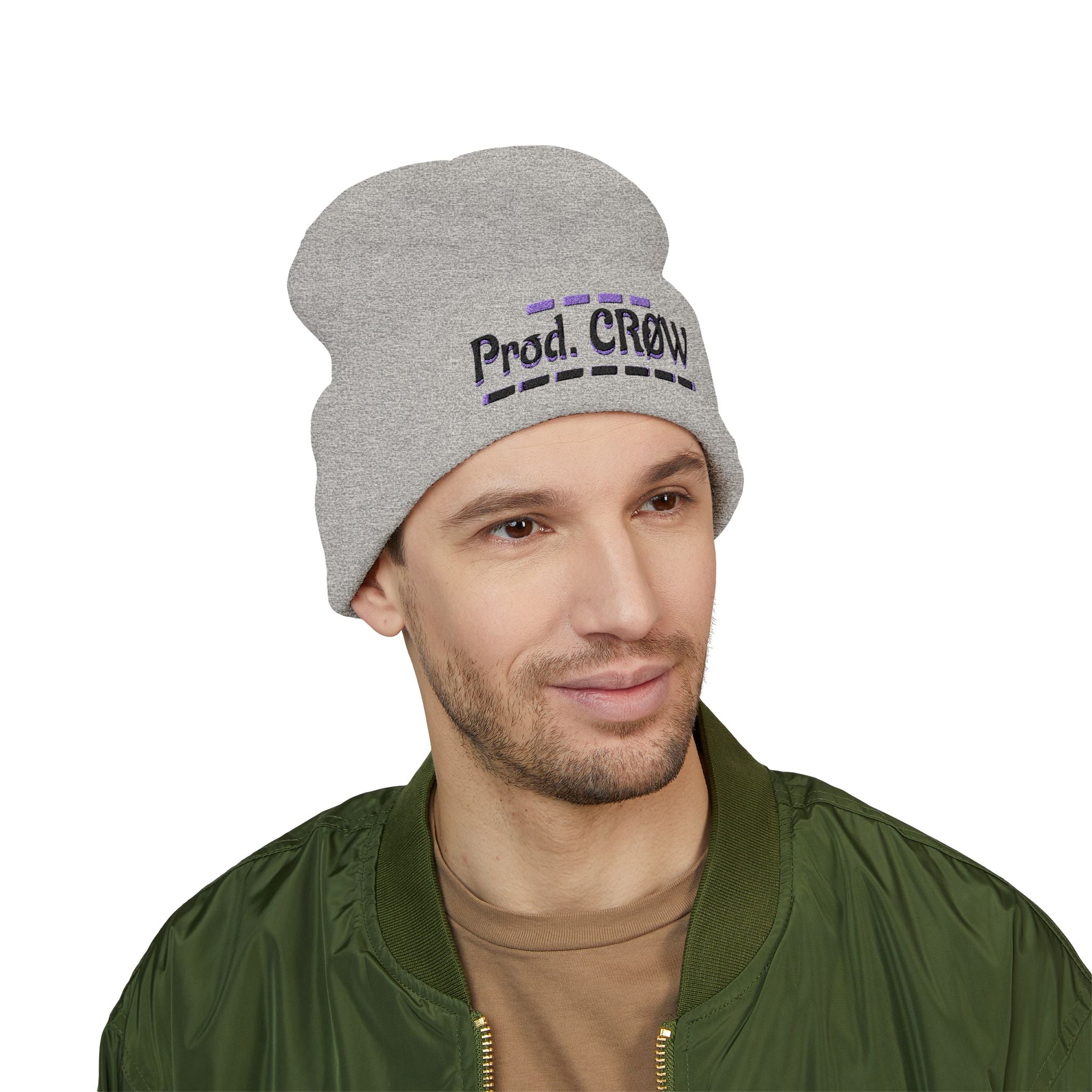 XLVII Embroidered CRØW Beanie — (1ST CRØW EDITIØN)
