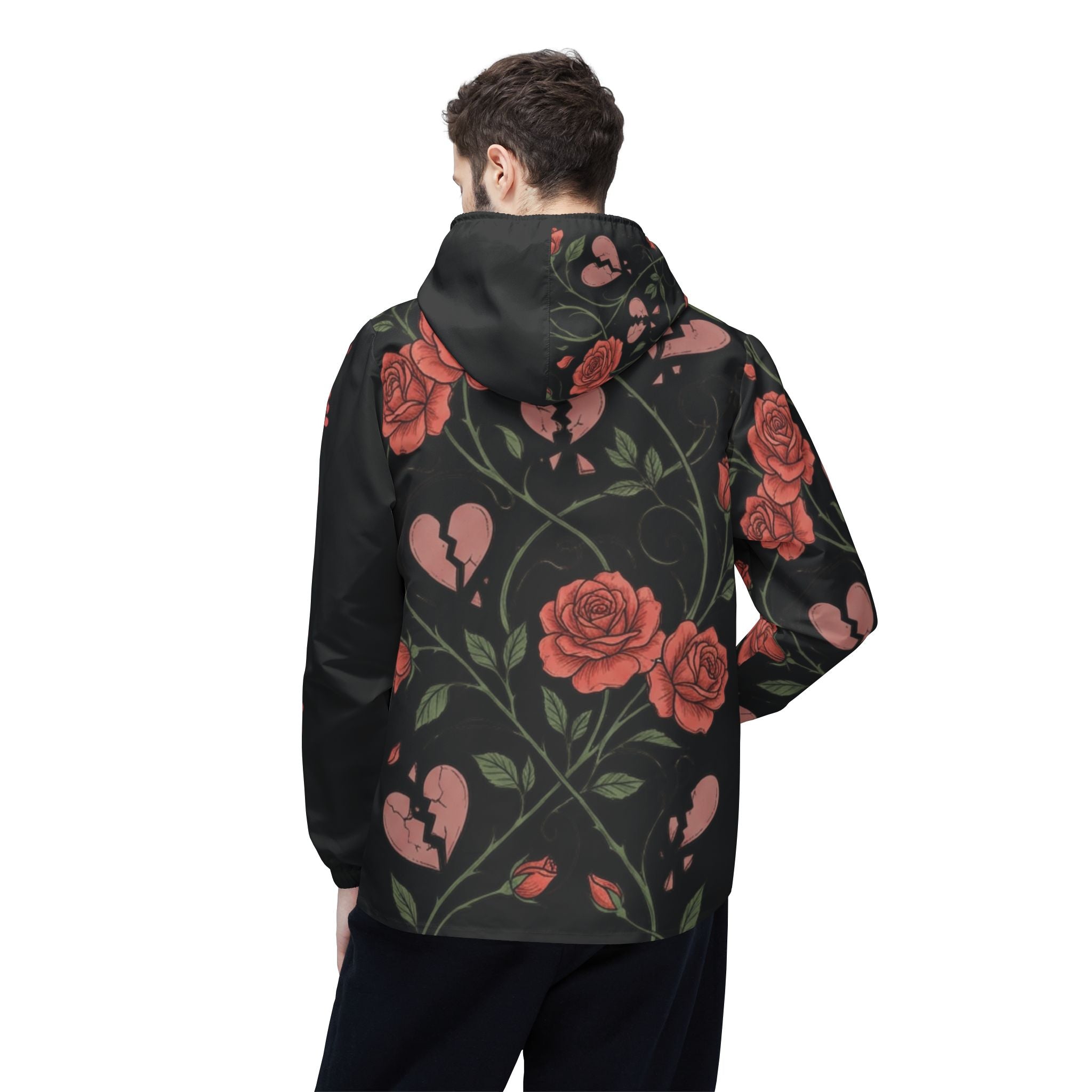 XLVII (Rose Heart) Windbreaker – Gothic Hooded Windbreaker 1ST EDITIØN
