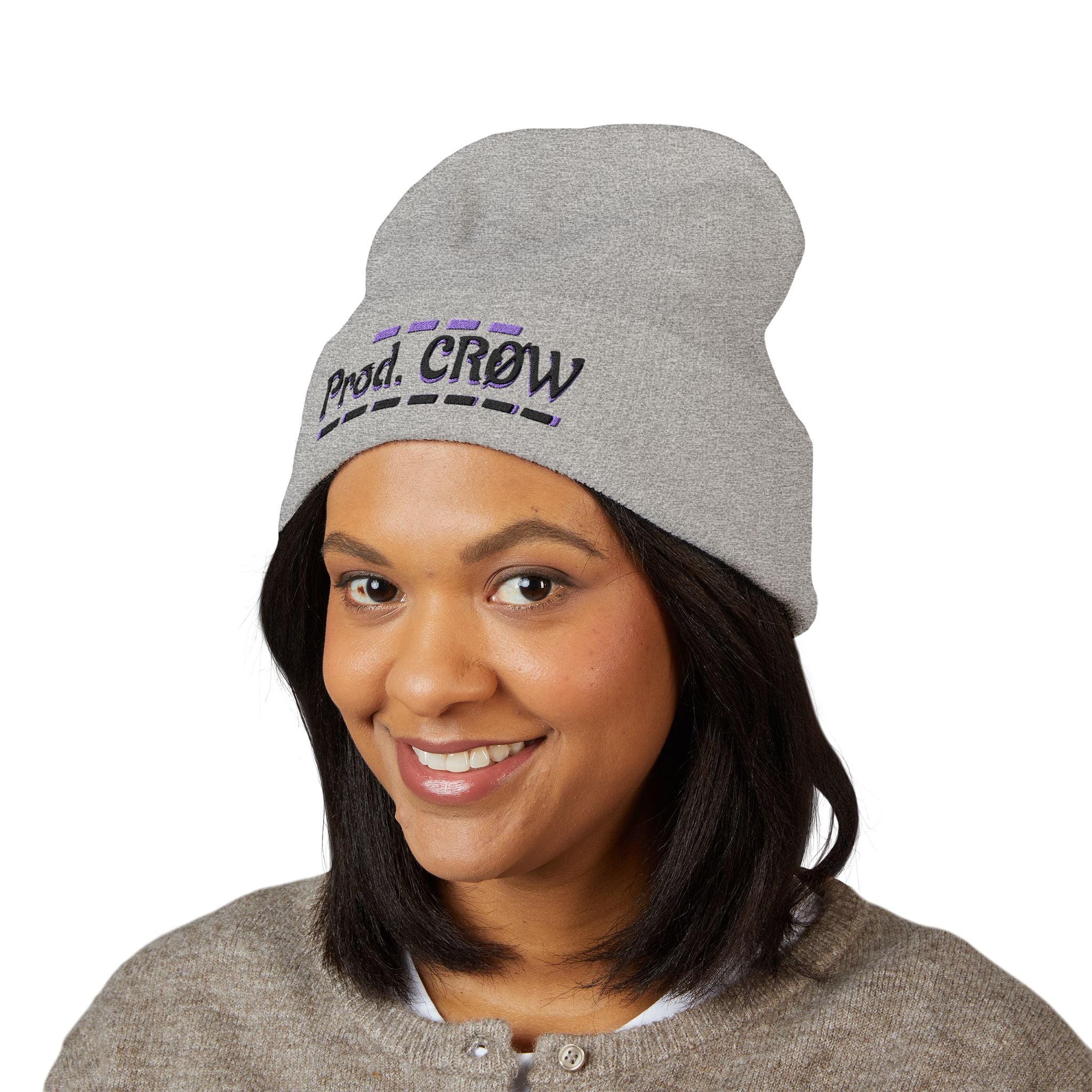 XLVII Embroidered CRØW Beanie — (1ST CRØW EDITIØN)